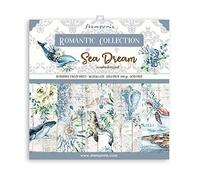 STAMPERIA INTERNATIONAL, KFT Stamperia-Scrapbooking Pad-Romantic Sea Dream, Multicolore, 12 x 12 inches
