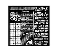 Stamperia International KFT Stamperia - Stencil spesso 18 x 18 cm, motivo: Voyages Fantastiques, motivi misti, colore: panna