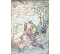 Stamperia International Rice Paper-Sleeping Beauty Lovers Carta di Riso-Amanti della Bellezza addormentata, Vario, A4