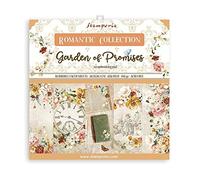 Stamperia International SBBS59 - Mini album per scrapbooking, motivo: giardino delle promesse, colore: bianco