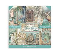 Stamperia International SBBS78 - Confezione da 10 fogli per scrapbooking Magic Forest, 3 (8" X8"), multicolore, 20,3 x 20,3 cm