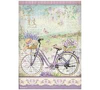 Stamperia International Stamperia-Carta di Riso-Provence Bicycle, Multicolore, A4