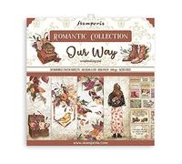 Stamperia International Stamperia-Mini album per scrapbooking, Our Way, multicolore, 20,3 x 20,3 cm (SBBS64)