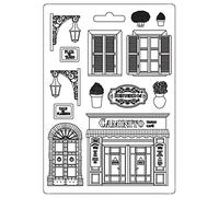 Stamperia International Stamperia-Stampo Morbido-Desiderio-Strada, Bianco, A4