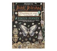 Stamperia - Junk Journal Stickers, Cut-Outs, and Backgrounds for Scrapbooks, Albums, Card Making, Bullet Journalling, Perfect for Hobbies, Crafts, and Gifting (Gardens of Time) (Focus Points) (A5)