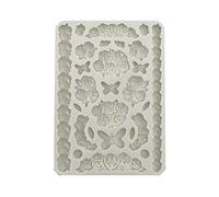 Stampo in Silicone Shabby Rose rose e farfalle