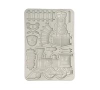 Stamperia KACMA549 - Stampo in silicone A5, 14,8 x 21 x 1,1 cm, colore: Grigio