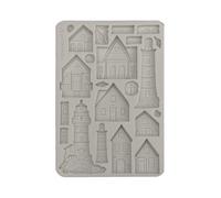 Stamperia KACMA577 - Stampo in silicone, 14,8 x 21 x 0,7 cm, colore: Grigio