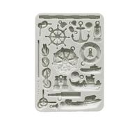 Stamperia KACMA579 - Stampo in silicone, 14,8 x 21 x 0,7 cm, colore: Grigio