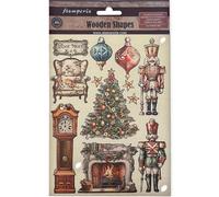 Stamperia KLSP166 - Forma in legno colorato, formato A5, multicolore