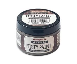 Stamperia - Misty Paint for Crafts, Ideal for Stencilling and Mixed Media Projects, Water Based, Adds a Special Touch to Any Creation (150ml) (Metallic, Antiquing Umber)