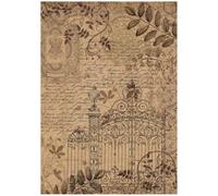 Stamperia Motivo in seta di paglia Old Lace DIN A4, per scrapbooking, vintage, carta velina