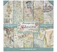 Stamperia Papierblock 10 Blätter 20.3 x 20.3 (8" x 8") doppelseitig "Imagine"