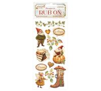 Stamperia - Rub-on for Scrapbooks, Albums, Card Making, Bullet Journals and More, Easily Transfer Images onto Paper and Other Surfaces, Perfect for Crafts and Gifting (Whispering Woods, Gnome)