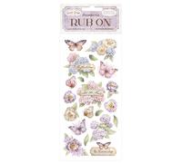 Stamperia - Rub-on for Scrapbooks, Albums, Cards, Bullet Journals and More, Easily Transfer Images onto Paper and Other Surfaces, Perfect for Crafts and Gifting (Quiet Days, Hydrangea and Butterfly)