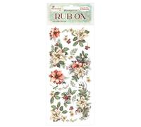 Stamperia - Rub-on for Scrapbooks, Albums, Cards, Bullet Journals and More, Easy Transfer Images On Paper and Other Surfaces, Perfect for Crafts and Gifting (The Nutcracker, Poinsettia)