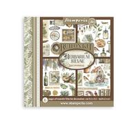 Stamperia - Rub-on Kit for Scrapbooks, Albums, Cards, Bullet Journals and More, Easily Transfer Images onto Paper and Other Surfaces, Perfect for Crafts and Gifting (6 Pages) (Herbarium Silvae)