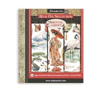 Stamperia - Rub-on Selection for Scrapbooks, Albums, Cards, Bullet Journals and More, Easily Transfer Images onto Paper and Other Surfaces, Perfect for Crafts and Gifting (6 Pages) (Oriental Garden)