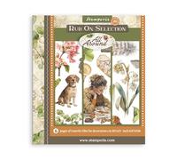 Stamperia - Rub-on Selection for Scrapbooks, Albums, Cards, Bullet Journals and More, Easily Transfer Images onto Paper and Other Surfaces, Perfect for Crafts and Gifting (6 Pages) (All Around)
