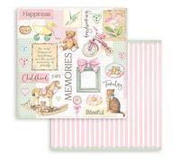 Stamperia SBB853 - Album per scrapbooking double face, colore: Bianco