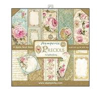Stamperia SBBL24 Blocco di Carta 10 Fogli Double Face - Elegante Regalo, Multicolore, 30.5 x 30.5