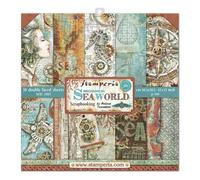 Stamperia SBBL64 Papierblock 10 Blätter 30.5 x 30.5 (12" x 12") doppelseitig Sea World, Papier, Mehrfarbig