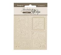 Stamperia SCB246 - Carta decorativa Dewdrops, marrone, 14 x 14 x 0,1 cm