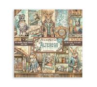 Stamperia - Scrapbook Paper Pad for Scrapbooking, Albums, Card Making, Bullet Journalling and More, Acid Free, Double Sided, Perfect for Hobbies, Crafts and Gifting (Alterego) (20,3 x 20,3 cm)