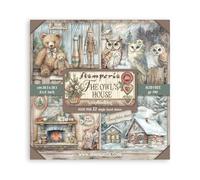 Stamperia - Scrapbook Paper Pad for Scrapbooking, Albums, Card Making, Bullet Journalling and More, Acid Free, Single Face, Perfect for Hobbies, Crafts, and Gifting (The Owl’s House) (20.3 x 20.3cm)