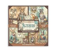 Stamperia - Scrapbook Paper Pad for Scrapbooking, Albums, Card Making, Bullet Journalling and More, Acid Free, Single Face, Perfect for Hobbies, Crafts, Gifting (Alterego) (30,5 x 30,5 cm)