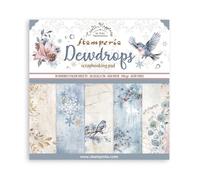 Stamperia - Scrapbook Paper Pad per scrapbooking, album, card making, Bullet Journalling and More, Acid Free, Double Sided, Perfect for Hobbies, Crafts, and Gifting (Dewdrops) (20,3 x 20,3 cm)