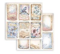 Stamperia - Scrapbook Sheet for Scrapbooks, Album, Card Making, Bullet Journals and More, Acid Free, Double Sided, Perfect for Hobbies, Crafts, and Gifting (Dewdrops, 6 carte) (30,5 x 30,5 cm)