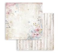 Stamperia - Scrapbook Sheet for Scrapbooks, Album, Card Making, Bullet Journals and More, Acid Free, Double Sided, Perfect for Hobbies, Crafts, and Gifting (Dewdrops, Flower Corner) (30,5 x 30,5 cm)
