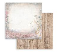 Stamperia - Scrapbook Sheet for Scrapbooks, Albums, Card Making, Bullet Journals and More, Acid Free, Double Sided, Perfect for Hobbies, Crafts, and Gifting (Dewdrops, Wood) (30,5 x 30,5 cm)
