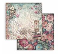 Stamperia - Scrapbook Sheets for Scrapbooks, Albums, Card Making, Bullet Journals and More, Acid Free, Double-Sided, Perfect for Crafts and Gifting (Master of Magic, Hourglass) (30.5 x 30.5cm)