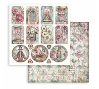 Stamperia - Scrapbook Sheets for Scrapbooks, Albums, Card Making, Bullet Journals and More, Acid Free, Double-Sided, Perfect for Crafts and Gifting (Master of Magic, Tags) (30.5 x 30.5cm)