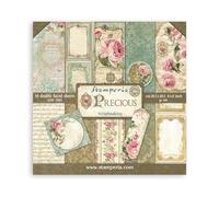 Stamperia Scrapbooking Small Pad 10 fogli 20,3 x 20,3 (8" x 8") - Precious