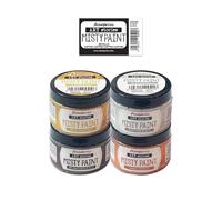 Stamperia - Selection of Metallic Misty Paints for Crafts, Ideal for Stencilling and Mixed Media Projects, Water Based, Adds a Special Touch to Any Creation (4 x 150ml)