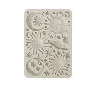 Stamperia - Silicon Mould A5 for Scrapbooking, Bullet Journals and More, Non-Stick, Suitable for Air-Dry Clay, Resin and More, Perfect for Crafts and Gifting (Favourites Refresh, Sun and Moon)