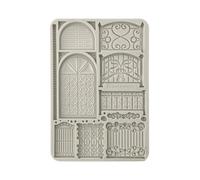 Stamperia - Silicon Mould A5 for Scrapbooking, Bullet Journals and More, Non-Stick, Suitable for Air-Dry Clay, Resin and More, Perfect for Crafts and Gifting (Favourites Refresh, Fence and Door)