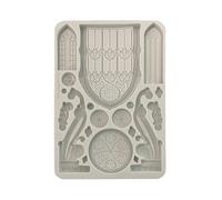 Stamperia - Silicon Mould A5 for Scrapbooks, Bullet Journals and More, Non-Stick, Suitable for Air-Dry Clay, Resin and More, Perfect for Crafts and Gifting (Master of Magic, Gothic Architecture)