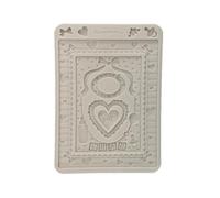 Stamperia - Silicon Mould A5 for Scrapbooks, Bullet Journals and More, Non-Stick Surface, Suitable for Air-Dry Clay, Resin and More, Perfect for Crafts and Gifting (Baby, Frames and Hearts)
