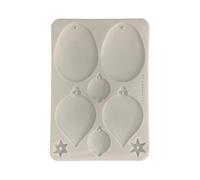 Stamperia - Silicon Mould A5 for Scrapbooks, Bullet Journals and More, Non-Stick Surface, Suitable for Air-Dry Clay, Resin and More, Perfect for Crafts and Gifting (Christmas Balls)