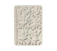 Stamperia - Silicon Mould A5 for Scrapbooks, Bullet Journals and More, Non-Stick Surface, Suitable for Air-Dry Clay, Resin and More, Perfect for Crafts and Gifting (Whispering Woods, Fairies)