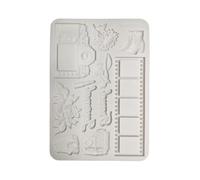 Stamperia - Silicon Mould A5 for Scrapbooks (Our Way) | For Bullet Journals and More, Non-Stick Surface, Suitable for Air-Dry Clay, Resin and More, Perfect for Crafts and Gifting