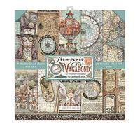Stamperia Blocco 10 Fogli 30.5x30.5 (12"x12") -Double Face Sir Vagabond, Multicolore, 30.5cmX30.5cm
