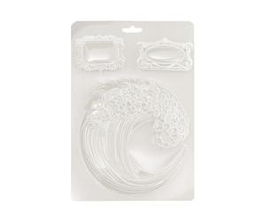 Stamperia - Soft Mould A5 for Scrapbooking, Albums, Bullet Journals and More, Suitable for Soft Clay, Ceramic Powder and More, Perfect for Hobbies, Crafts and Gifting (Silent Sea, Wave)