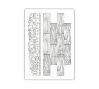 Stamperia, Songs of the Sea Silicon Mould A6 Wood and Mechanisms