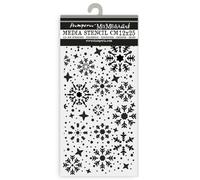 Stamperia - Spessi stencil per album di ritagli, album, card, bullet journals, and more Snowflakes, materiale flessibile, facile da pulire, perfetto per hobby, artigianato e regalo (Gear up for