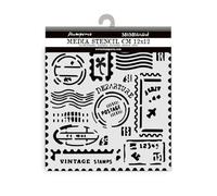 Stamperia - Spessi stencil per album di ritagli, album, card, bullet journals, e molto, materiale flessibile, facile da pulire, perfetto per hobby, artigianato e gifting (arte di travelling, stamp)